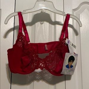 NWT Delta Burke 40D Red Bra
